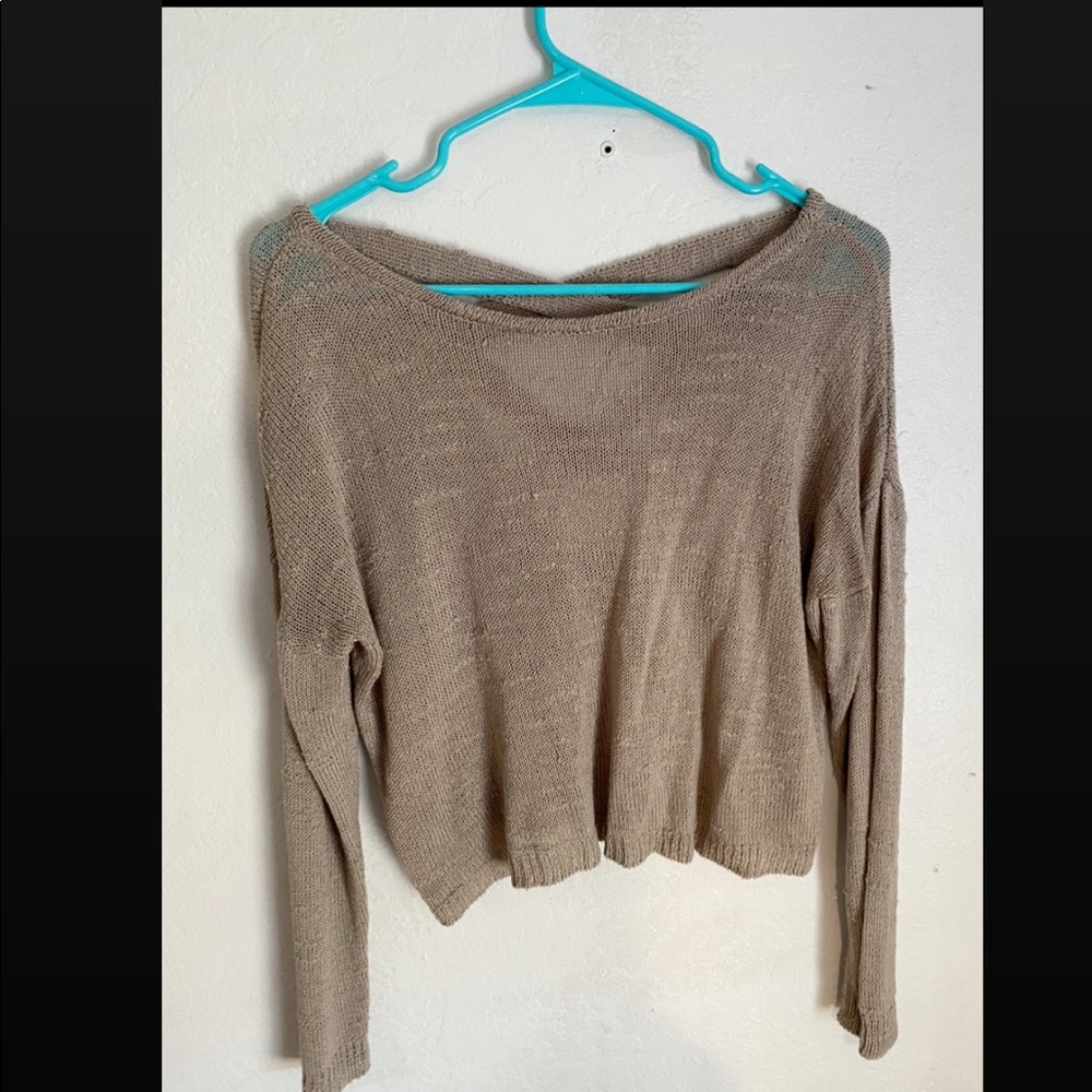 4/25 F21 grey knitted sweater